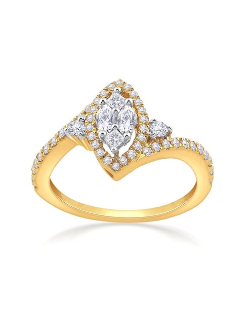 Buy Malabar Gold and Diamonds 18k White Diamond Ring for Women