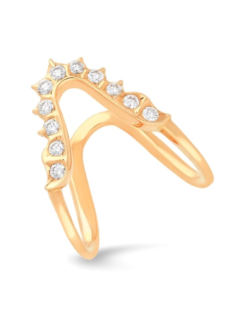 Buy Malabar Gold and Diamonds 18k Rose Diamond Ring for Women