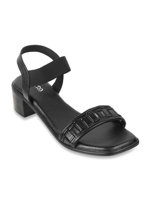 Metro Women's Black Ankle Strap Sandals-picture-10