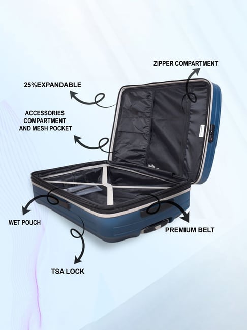 Buy It luggage Teal Cabin Trolley Bag 54 Cms Online At Best