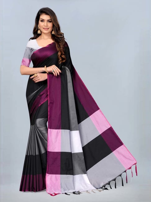 Plain Sarees with Designer Blouse (1) - K4 Fashion