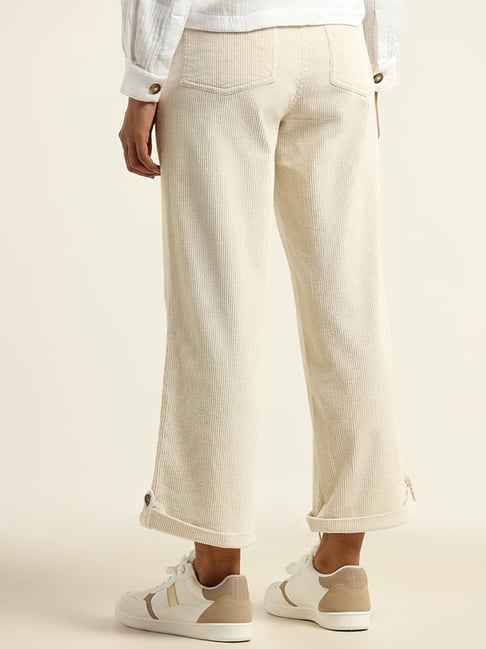Corduroy trousers - Light beige - Ladies | H&M IN