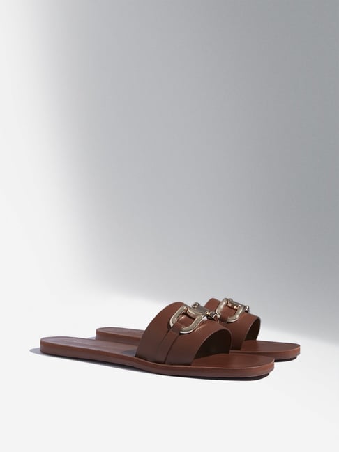 Tan slides outlet womens