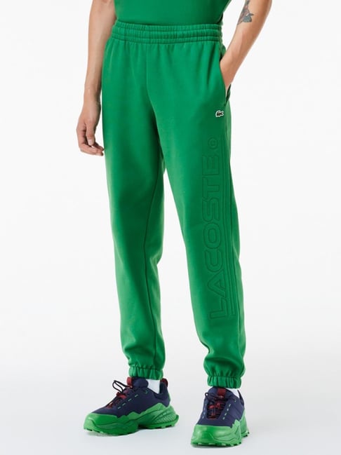 Lacoste Green Cotton Regular Fit Joggers