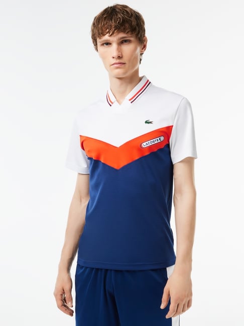 Lacoste Multicolored Slim Fit Colour Block T-Shirt