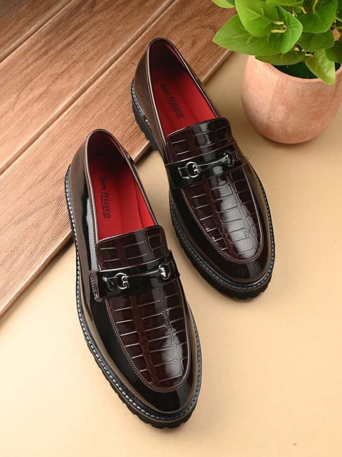 San Frissco Men's Brown Formal Loafers