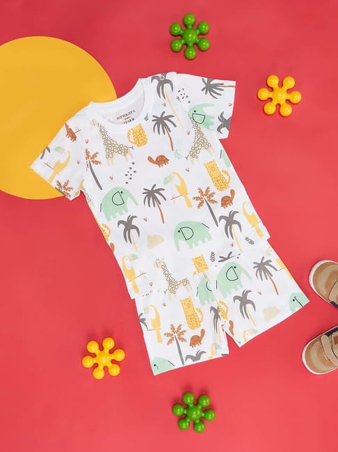Pantaloons Baby Kids Multicolor Cotton Printed T-Shirt Set-picture-28