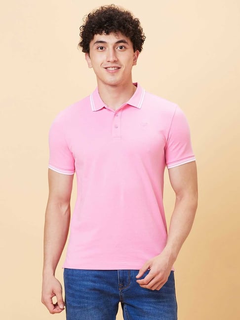 Being Human Pink Polo White Collar Buy Being Human Pink Regular