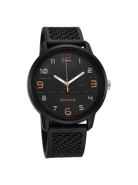 Sonata Quartz Analog Stainless Steel Strap Watch for Men