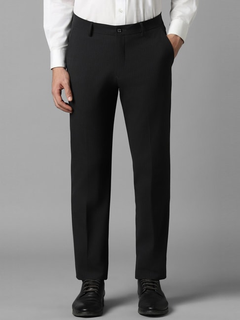 Buy Men Grey Check Slim Fit Formal Trousers Online - 628394 | Peter England