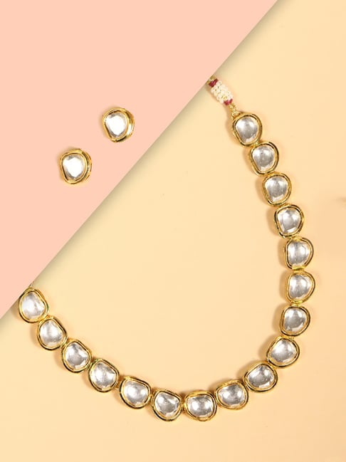 Priyaasi Gold-Plated Kundan Studded Jewellery Set-picture-29