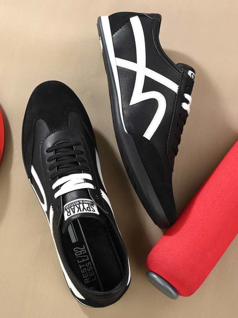 Price History of Spykar Men's Black Casual Sneakers from TatacliQ