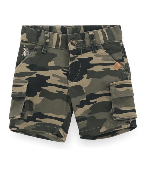 Us Polo Boys Camo Trousers Polo Kids Olive Camouflage Shorts