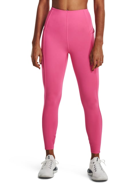 Buy UNDER ARMOUR Pink High Rise Sports Tights for Women Online