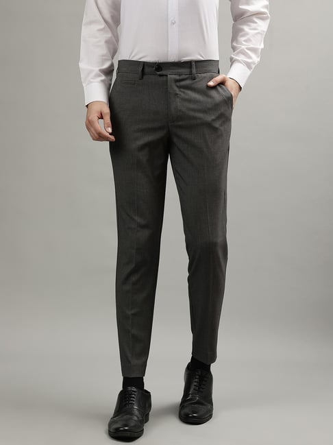 Lindbergh Grey Slim Fit Trousers-picture-37