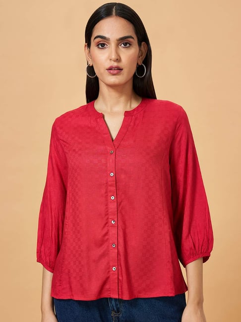 Marigold Lane Pink Self Pattern Top-picture-27