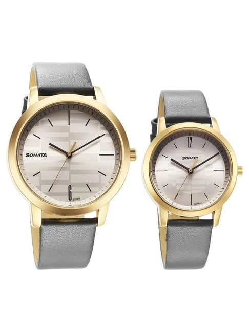 Sonata 7712887047YL01P Alloy Pairs Analog Watch for Couple-picture-46