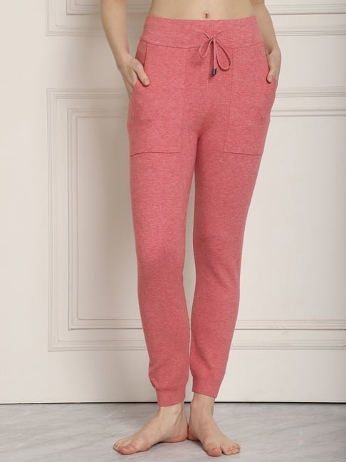 NEUDIS Pink Textured Lounge Pants-picture-17