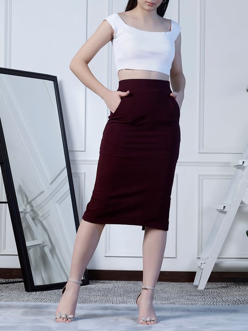 NEUDIS Wine Maxi Skirt-picture-37