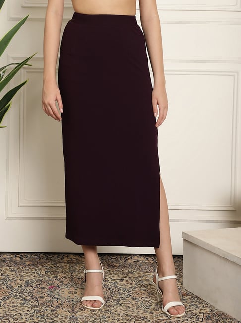 NEUDIS Wine Midi Skirt-picture-34