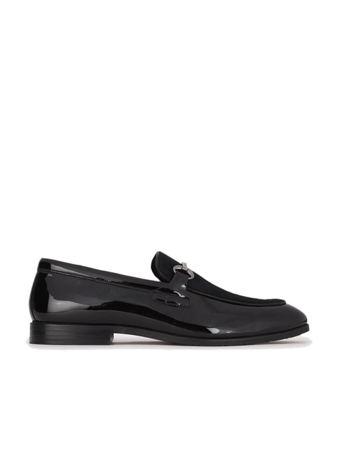 Louis Philippe Men's Black Formal Loafers