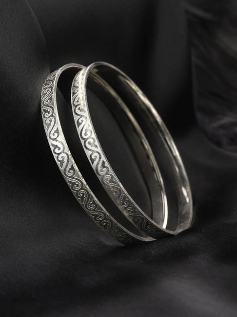 Priyaasi Silver-Plated Bangles - Set of 2-picture-44