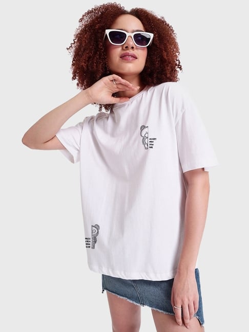 Bewakoof white t shirt on sale