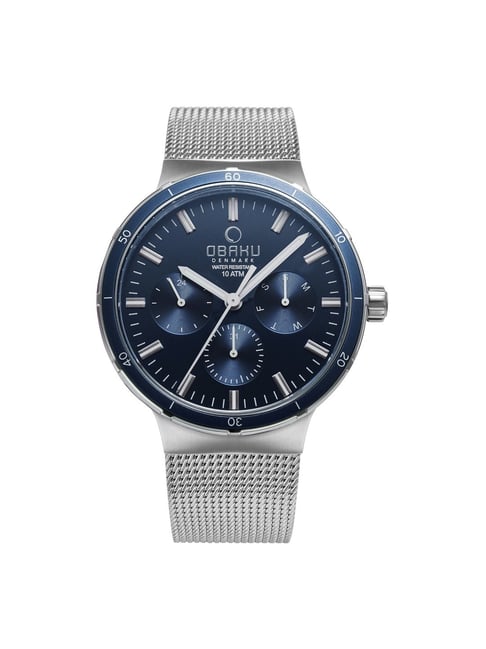 OBAKU V220GMCLMC Dyb Cyan Multifunction Watch for Men-picture-32