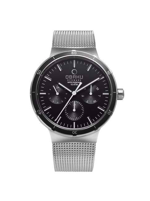 OBAKU V220GMCBMC Dyb Onyx Multifunction Watch for Men-picture-16