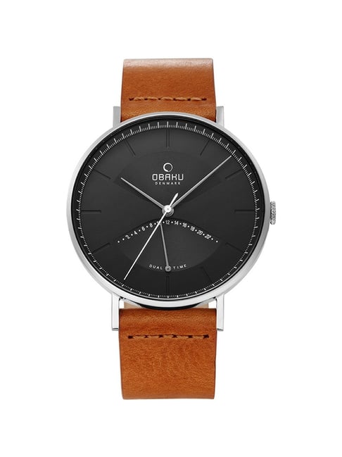 OBAKU V213GUCURZ Elm Camel Multifunction Watch for Men-picture-15