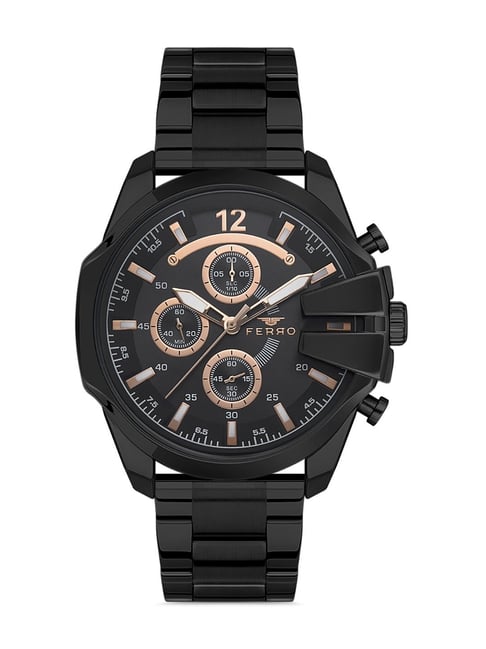 Buy Ferro Analog Black Dial Men's Watch-FM11146C-G at Amazon.in