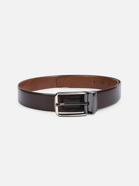 Buy Black & Brown Leather Reversible Belt for Men Online At Best Price @  Tata CLiQ