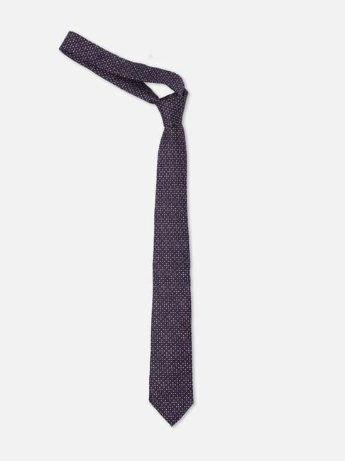 Allen Solly Purple Embroidered Tie