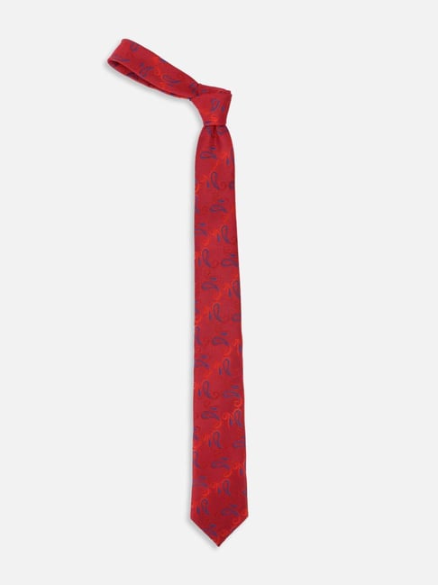 Van Heusen Red Embroidered Tie-picture-18