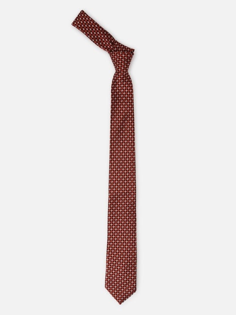 Van Heusen Red Embroidered Tie-picture-17