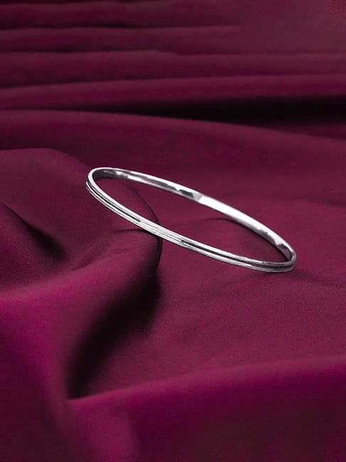 GIVA 92.5 Sterling Silver Trails of Art Bangle