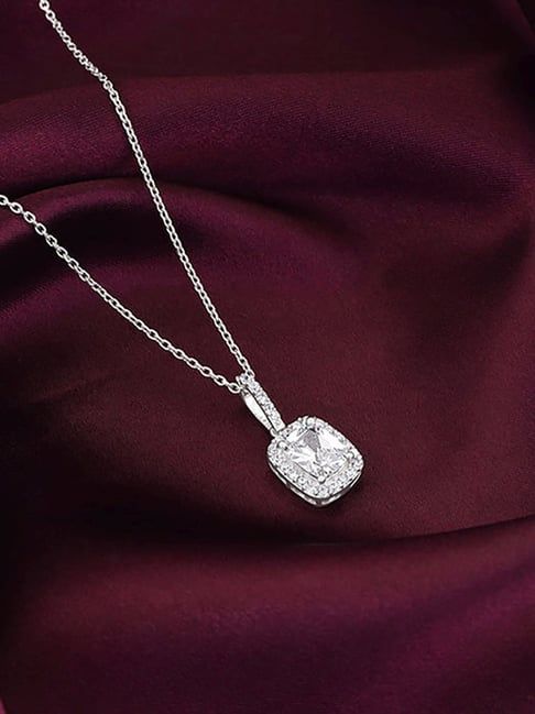 Buy GIVA 925 Silver Vesper Pendant with Link Chain Online At Best