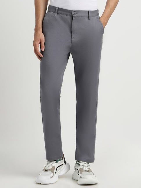 Buy Grey Trousers & Pants for Men by Buffalo Online | Ajio.com