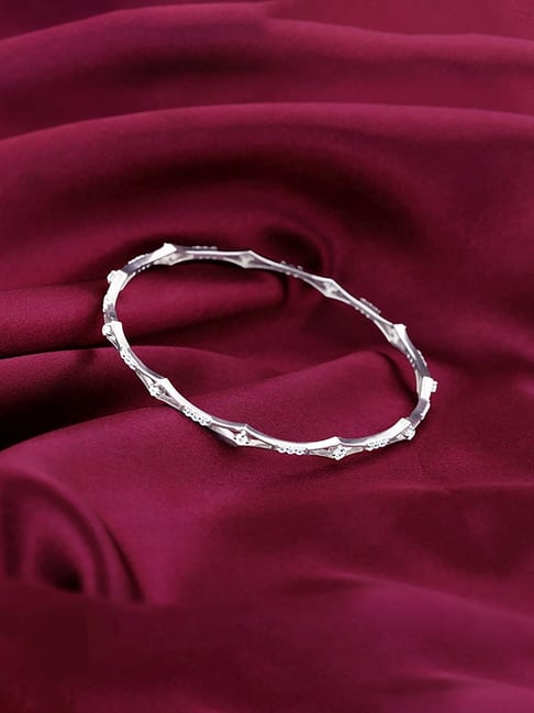GIVA 92.5 Sterling Silver Sparkle Bangle-picture-16