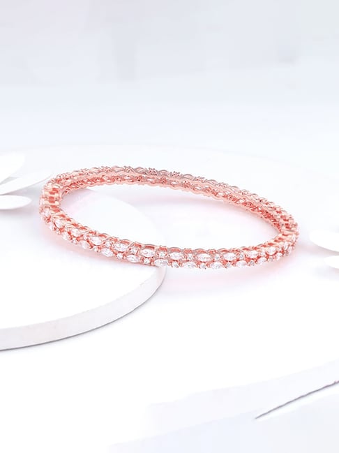 GIVA 92.5 Sterling silver Rose Gold Magic Of Imagination Bangle-picture-33