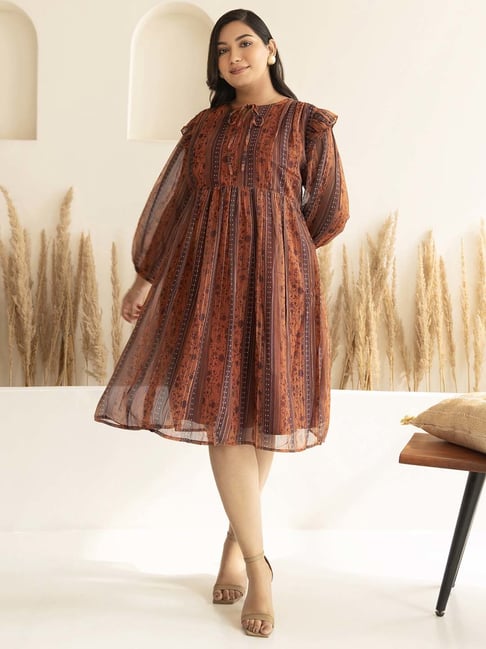 a line dress xl ModCloth Vegetable Print A-Line Dress- Size XL  The Saved Collection