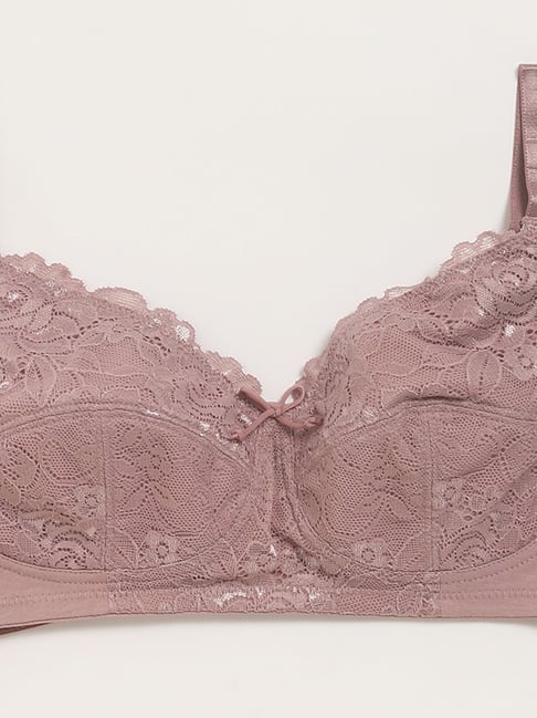 Buy Wunderlove Mauve Lace Mia Brief from Westside