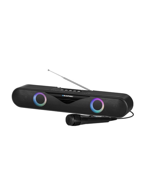 Blaupunkt SBA20 Koncert 20W Wireless Soundbar with 2000 mAh Battery &amp; Karaoke Ready (Black)
