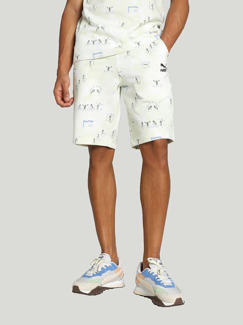 Puma NRP India Classics White Regular Fit Printed Shorts-picture-24
