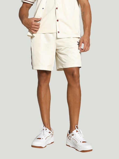 Puma FOR THE FANBASE T7 Off White Relaxed Fit Shorts-picture-39