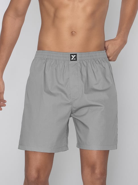 XYXX Grey Relaxed Fit Boxers-picture-11