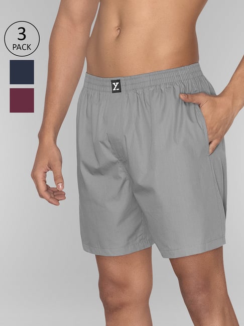 XYXX Multicolor Relaxed Fit Boxers - Pack of 3-picture-47