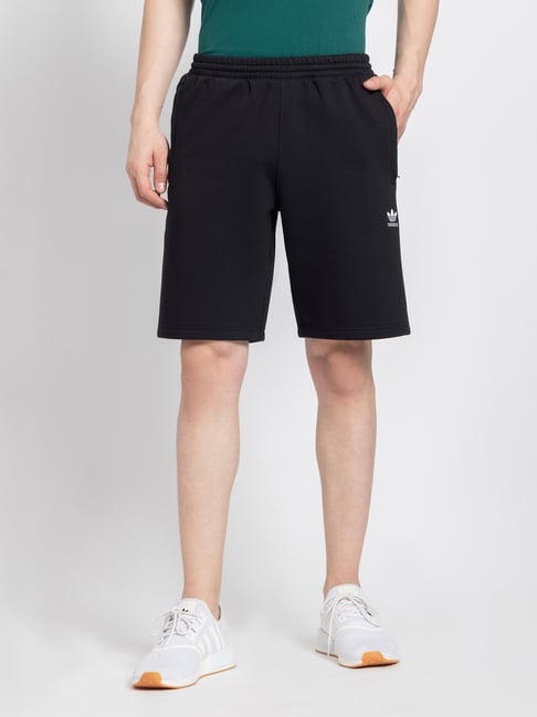 Adidas Originals Essentials Black Regular Fit Shorts-image-41