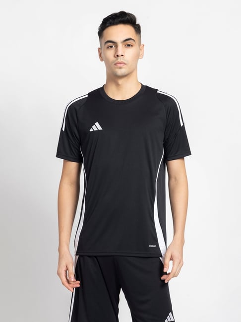 adidas Black Slim Fit Tiro 24 Match Jersey