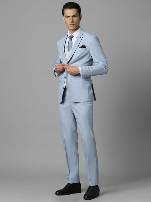 Louis philippe blue suit best sale